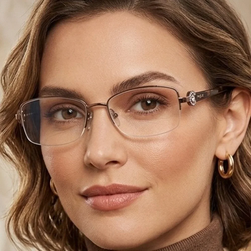 Vogue Eyeglasses Frames VO 3985-B 756-S Brown Tortoise Silver 52-17-135